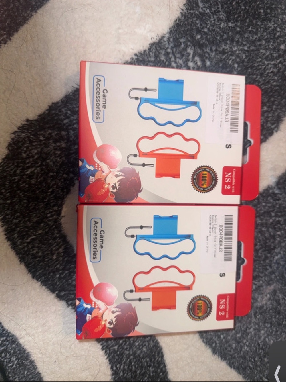 Kids Game Accessories Hand Grip Set - Blue and Red